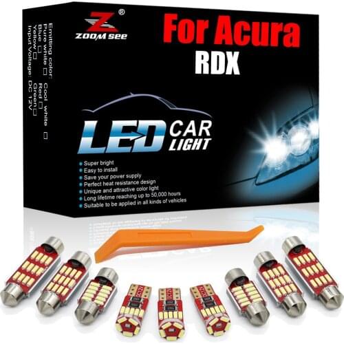 GBtuning LED For Acura RDX 2007-2020 Error Free Vehicle Indoor Map Reading Trunk Lamp Interior Light Auto Parts Car Kit Canbus