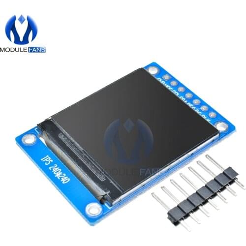 1.3 inch LCD OLED Display IPS HD TFT ST7789 Drive IC SPI Communication Voltage 4-Wire SPI Interface Full Color DIY 240*240 3.3V