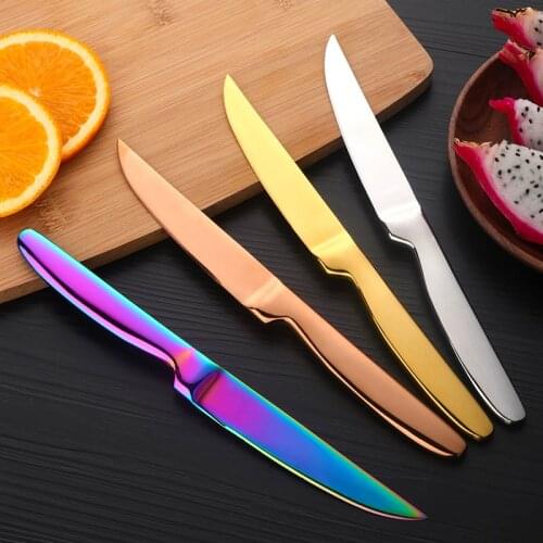 2Pcs Stainless Steel Fruit Paring Knife Classic Steak Vegetable Slicing Chefs Knife Kitchen Outdoor Camping Barbecue Tool