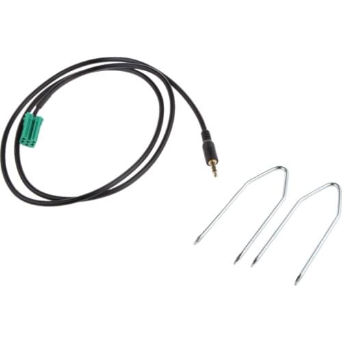 Aux Input Lead 3.5mm Jack In iPod MP3 Adaptor for Clio Megane 05-12