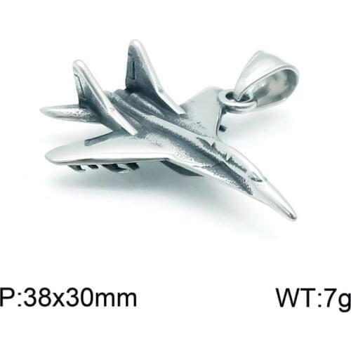 Free Shipping Stainless Steel Jewelry Aircraft Pendant For Gift Joyas Store PBJZAABA