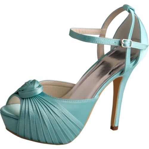 Big Discount Platform Wedding Sandals for Women High Heel Yellow Bridal Shoes