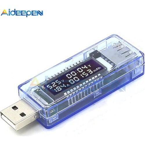 Digital USB Tester Voltmeter Power Bank Diagnostic Tool Current Voltage Doctor Charger Capacity Tester Meter Ammeter