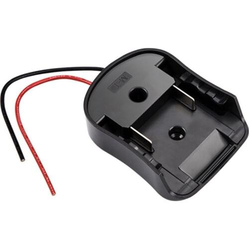 For Makita Adapters 18V Battery Power Connector Adapter Dock Holder with 12 Awg Wires Connectors Power Black