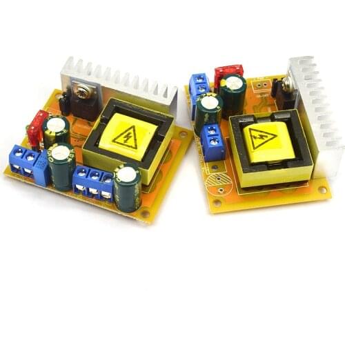 DC-DC high voltage boost power supply module board ZVS capacitor charging electromagnetic gun 45-390v 780v adjustable