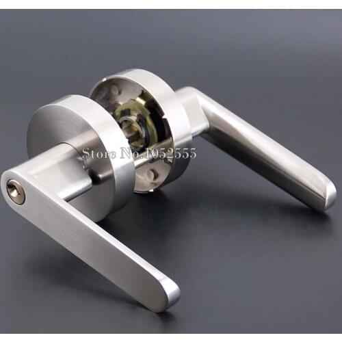 BRAND NEW Solid Zinc Alloy Door Handle Lock Entry Entrance Passage Privacy Door Lever Lock Set Home Decoration K106