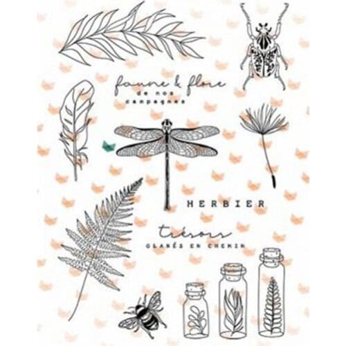 French stamp Clear Stamp for Scrapbooking Transparent Silicone Rubber DIY Photo Album Decor 0852