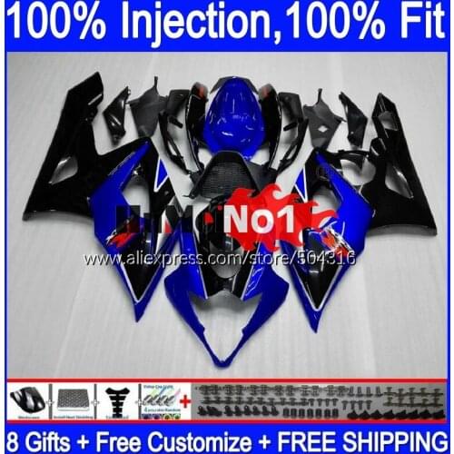 Injection For SUZUKI 1000CC GSXR-1000 GSXR 1000 Blue black 21MC.2 GSX-R1000 GSX R1000 05 K5 GSXR1000 2005 2006 05 06 Fairings