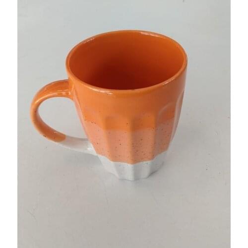 Kosova New Bone Chına 2 Color Mug Orange-White