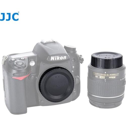 JJC L-R16 Body Cap/Rear Lens Cap for Nikon F-Mount Camera/Lens Image Sensor Protector Replaces Nikon BF-1A/BF-1B,LF-4