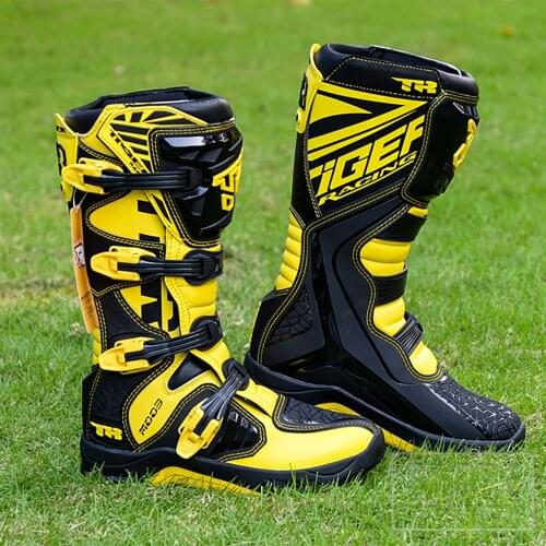 SCOYCO Motorcycle Off-road Long Boots Motocross Racing boot Hard gear Riding Knee High Shoes Heavy Protective Gear boots