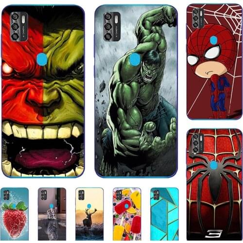 Soft Case For ZTE Blade A7S 2020 ZTE Blade Optus X Pro/Evoke Plus 2 Phone Cover Cartoon Fundas Super Hero Coque Bumper Cat Shell