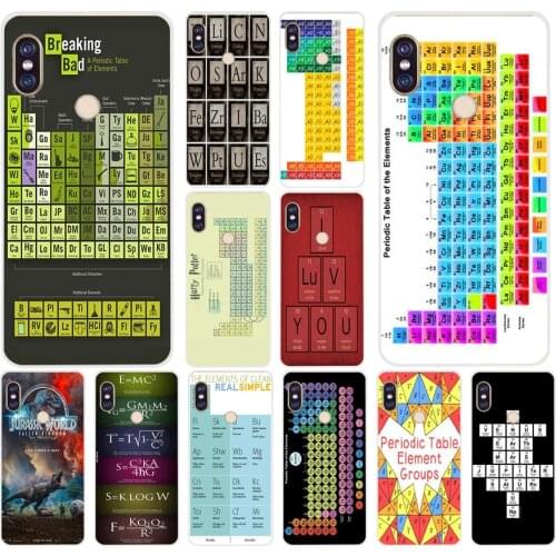 136H printable periodic table of elements Soft Silicone Tpu Cover phone Case for xiaomi redmi 6 pro 5 plus note 6 pro 4 4x mi 8