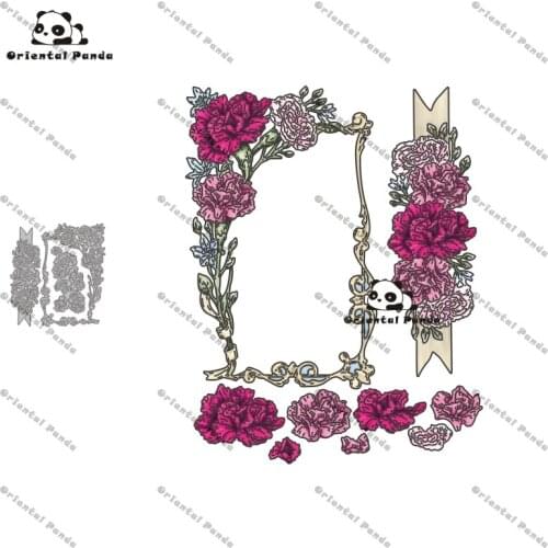 New Dies 2020 Flower photo frame Metal Cutting Dies diy Dies photo album cutting dies Scrapbooking Stencil stamps and dies