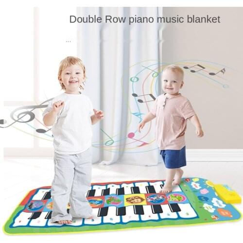 New 4 Styles Double Row Multifunction Musical Instrument Piano Mat Infant Fitness Keyboard Play Carpet Educational Toys For Kids