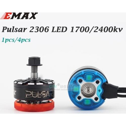 Original /1pcs/4pcs Emax Pulsar LED Motor CW 2306 1700/2400kv LED2306-1700kv For RC FPV Racing Drone