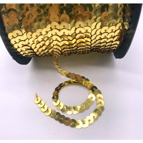 6mm 5Yards Sequin Flat Round Loose Sequins Crafts Paillette Sewing Clothes Decoration DIY Accessory Lentejuelas Para Coser#08