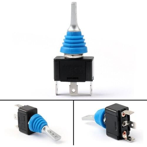 Areyourshop 4PCs Waterproof Toggle Switch 12mm ON/OFF/ON 3P SPDT Latching 250V SCI For Car Wholesale Toggle Switch