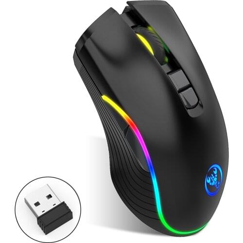 2.4G Portable Wireless Mouse 3 Adjustable 2400DPI Type-C Charging Mouse With 7 Buttons For PC Computer Game Office