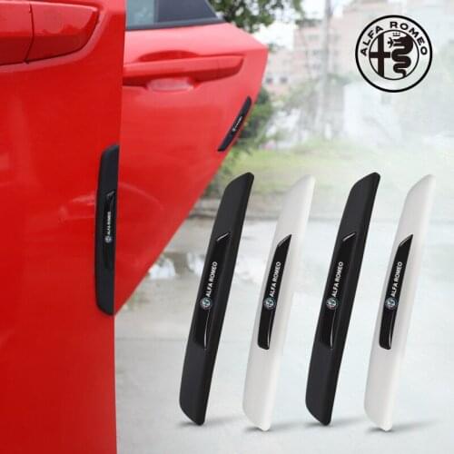 Car Door Rubber Anti Collision Strips Sticker Styling Accessories For Alfa Romeo 159 Giulietta 147 Mito Giulia 156 166 GT Tonale