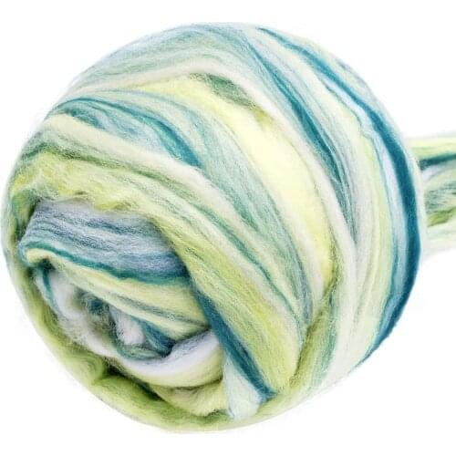 LMDZ 3.53oz Wool Roving Yarn, Fiber Roving Wool Top, Wool Felting Supplies, 100% Pure Wool, Chunky Yarn, Spinning Wool Roving