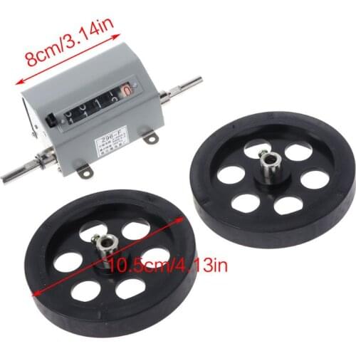 Z96-F Mechanical Length Distance Meter Counter Double Rolling Wheel 0-9999.9m New