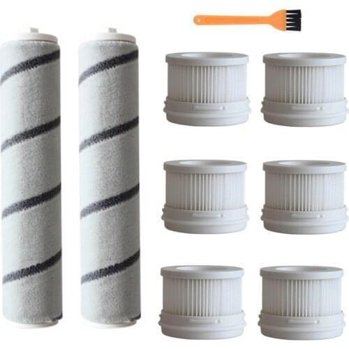 New Hepa Filter Main Rolling Roller Brush Replacement for Xiaomi Mijia 1C Handheld Wireless Vacuum Cleaner parts