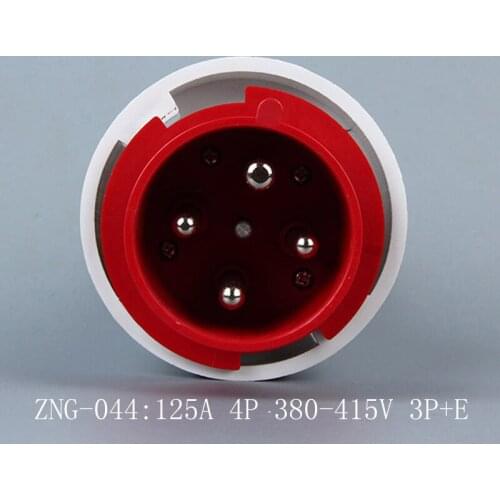 4P ZNG-044 5P ZNG-045 Waterproof IP67 380V-415V 125A Industrial Aviation Marine Motor Shore Male Plug Sockets Outlet in Mining
