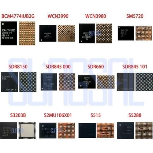 5pcs/lot Original BCM4774IUB2G WCN3990 WCN3980 SM5720 SDR8150 SDR845 SDR660 SDR845 101 S3203B S2MU106X01 S515 S5288 Power IC IF