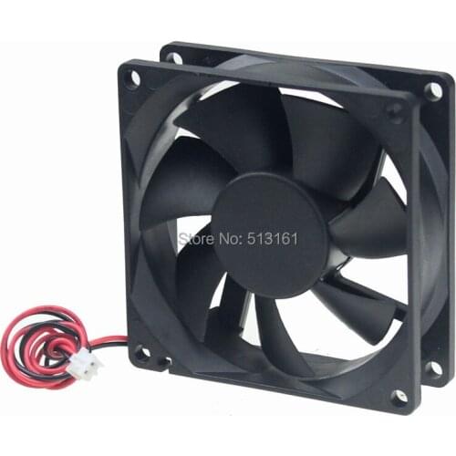 50pcs Gdstime DC 12V 2Pin 80mm Plastic Ventilation Fan 8CM 80X80X25mm Cooler