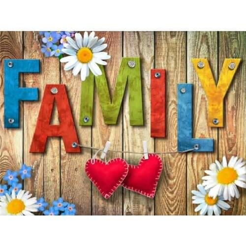 5D DIY Diamond Painting Kits Sweet Home Full Round With AB Drill Diamond Embroidery Text Handicraft Home Decor Kits