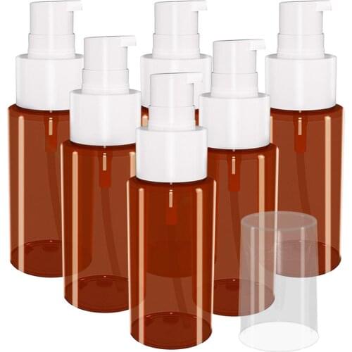 6pcs 60ml Essential Oil PET Empty Bottles Lotion Containers Travel New