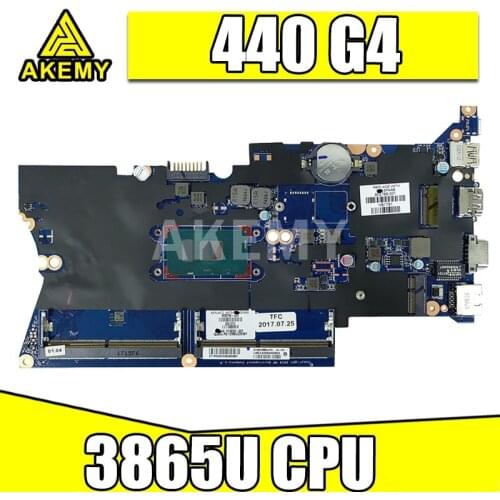 AKemy 100% new for hp 430 g4 440 g4 motherboard 921339-001 921339-501 921339-601 DA0X81MB6E0 with CEL3865U CPU working well