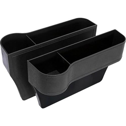 Car Side Front Seat Organizer, Mobile Phone Holder Storage, Console Gap Filler Pockets Catcher for Cellphone Wallet Coin Key