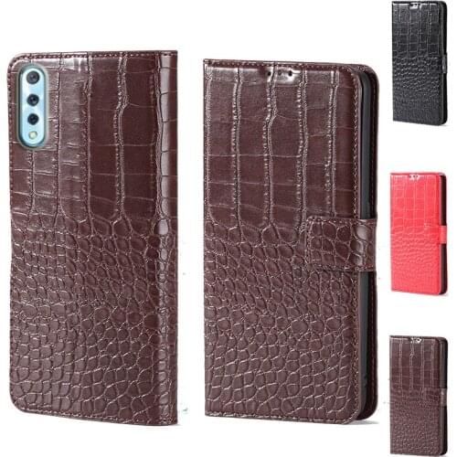 For Vivo S1 Luxury Crocodile design Flip Leather Wallet Phone Case For Vivo V17 Neo Stand Function Phone cover card slot