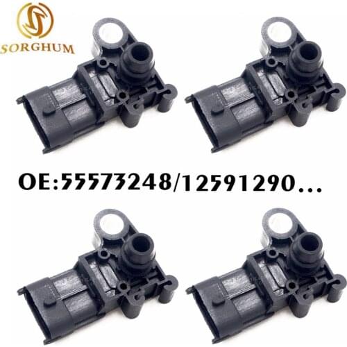 4PCS 12591290 55573248 Manifold Absolute Pressure MAP Sensor For GMC Saturn Astra Chevrolet Aveo Camaro Corvette Cruze HHR
