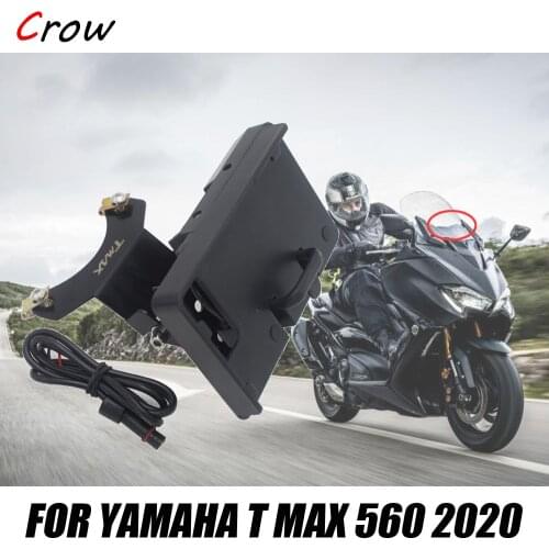 Windscren Bracket Mount Smartphone GPS Holder For YAMAHA TMAX 560 T-MAX 560 TECH MAX 2019 2020 Motorcycle Accessories
