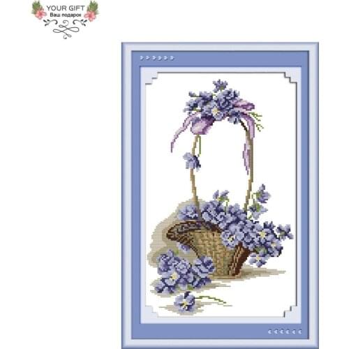Joy Sunday H059 Free Shipping 14CT 11CT Stamped and Counted Home Decoration The Fragrance Of Flowers Embroidery DIY Cross Stitch