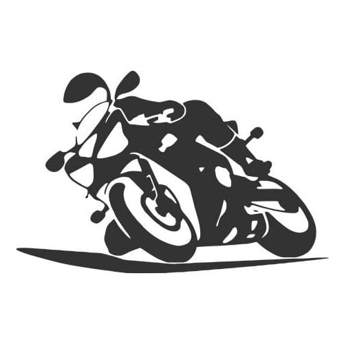 Cool Motorcycle Parked On The Road Vinyl Car Decals For Car Tires With Rim Design Art Sticker FA557