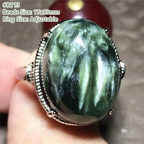 Genuine Natural Royal Purple Sugilite Ring Jewelry For Woman Man Silver Crystal Anticancer Beads Gemstone Adjustable Ring AAAAA