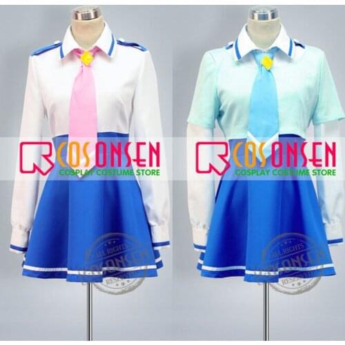 COSPLAYONSEN Smile PreCure Miyuki Hoshizora Reika Aoki Cosplay Costume Nanairogaoka Middle School Uniform All Size