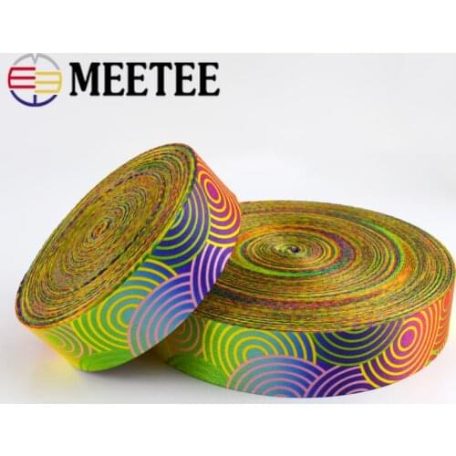 5Meters 38mm Fashion Printed Ethnic Jacquard Webbing Bags Strap Belt Ribbon DIY Textile Clothing Belt Decor Sew Accessory