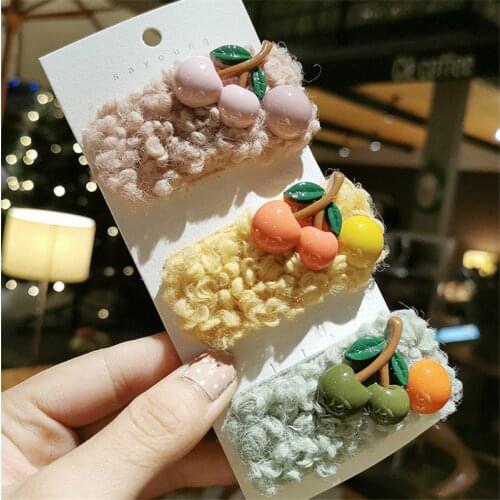 2020 Fashion Sweet Fruit Style Women Hairpins Strawberry Girl Hair Clip Hair Accessories Headband