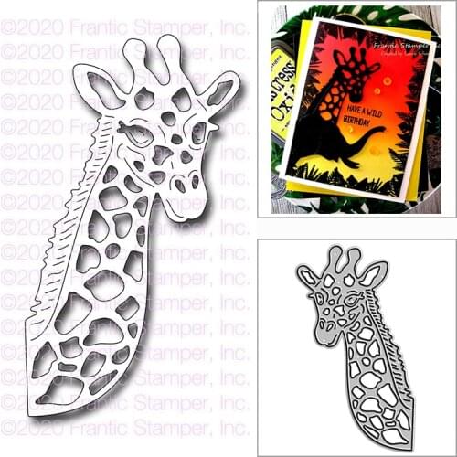 New Peek Around Giraffe Craft Embossing Mold 2021 Metal Cutting Dies for DIY Decorative Scrapbooking Album Card Making No Stamps
