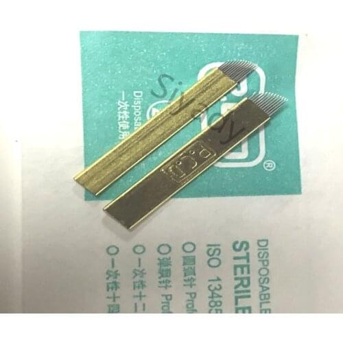 New Arrival LAMINA NANO BLADE PREMIUM 12 /14 / 12u /14u /18u HARD 0.18MM Permanent Makeup Eyebrow Tattoo Needles For Tobori Pen