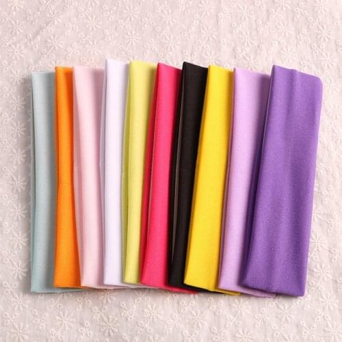 10pcs/lotFashion Sports Headband Women Elastic Hairbands Running Fitness Cycling Yoga Headwear Stretchy Wash Makeup Hair Bands
