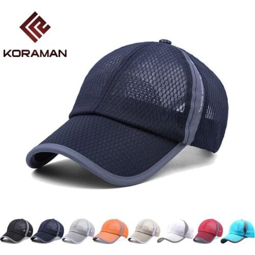 Couples hat summer cool outdoor leisure mens and womens cap quick-drying grid Sunshade mountain Hiking sun hat cap