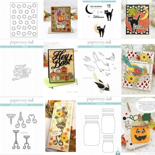 New Arrival 2021 Halloween Die Bird Cat Pump Stamps And Metal Cutting Dies Scrapbook Diary Decoration Embossing Template Diy Big