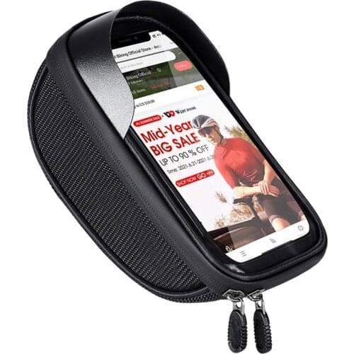 19cm*11cm*9cm Mountain Bicycle Touch Screen Front Frame Storage Bag MTB Bike Top Tube Hard Shell Cycling Pannier Pouch Method