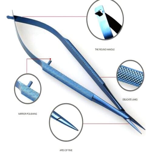 Titanium Surgical Dental Castroviejo Needle Holders Straight Tool 12cm14cm16cm18cm